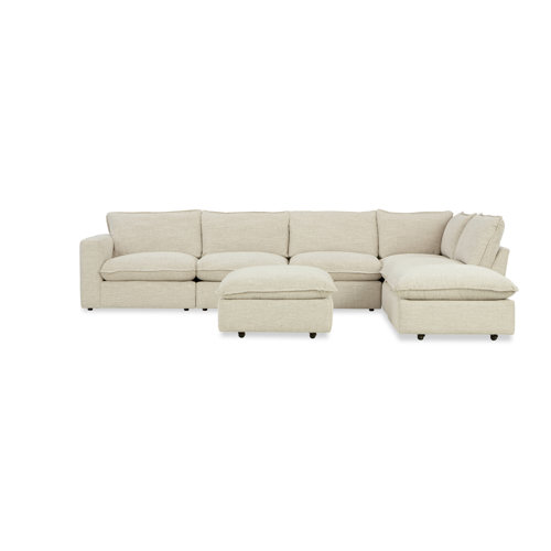 Farmhouse & Rustic Solid Wood Frame Sectional Sofas Birch Lane